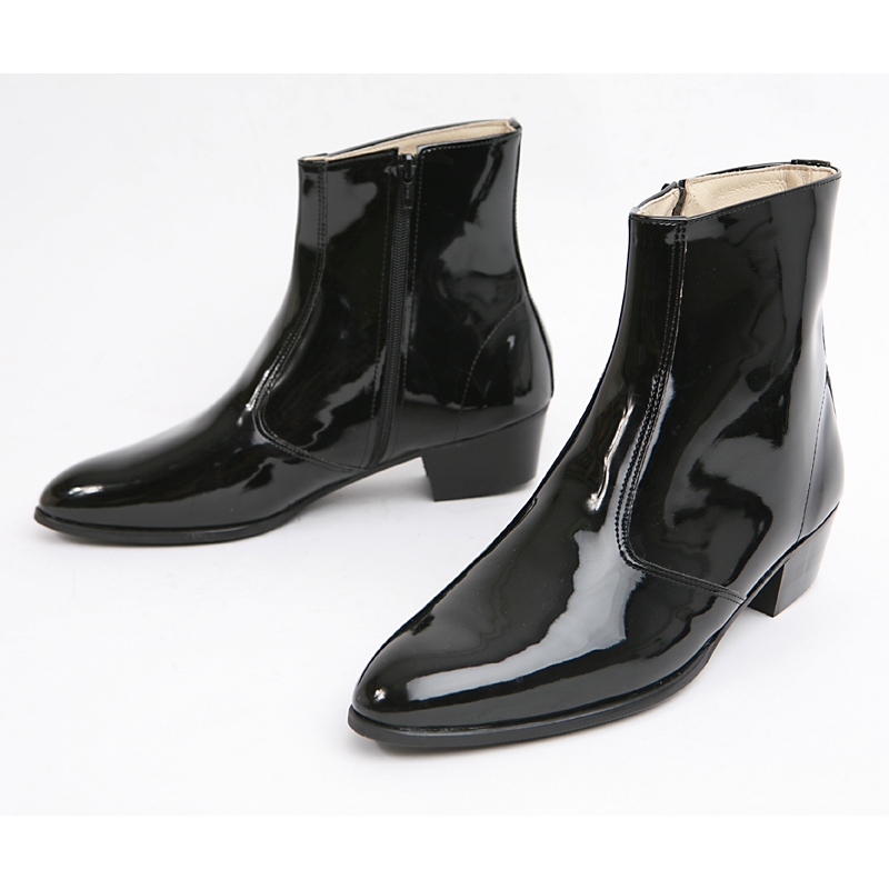 men's high heel ankle boots