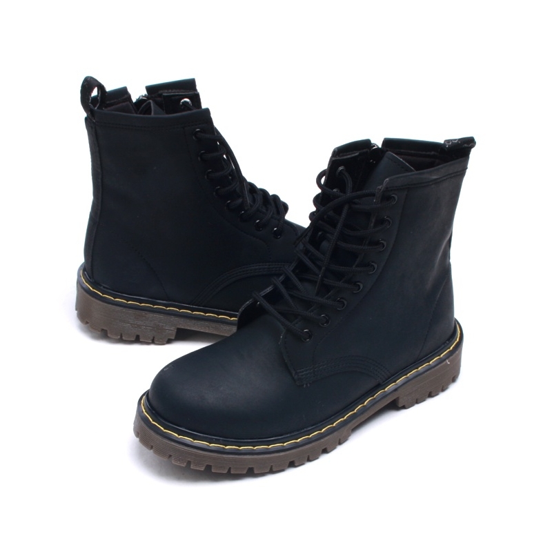 matt black boots