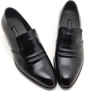 black leather loafers men