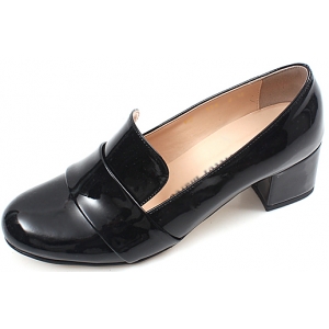 womens black high heel loafers