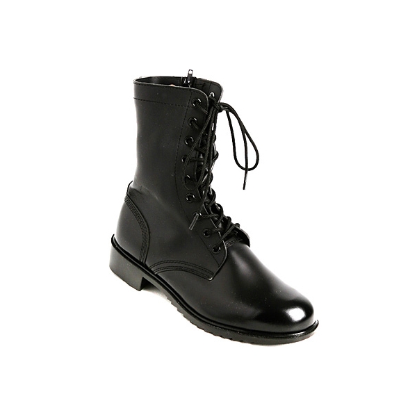 mens combat boots with zipper