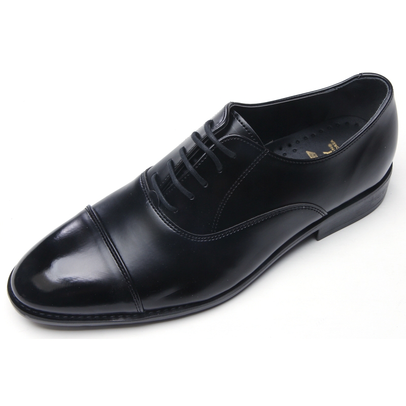 M US Summerwhisper Mens Trendy Round Toe Lace-up Low Top Oxfords Leather Dress Shoes Black 8.5 D 