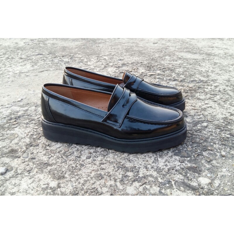mens heeled loafers