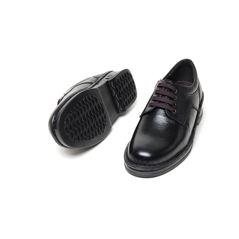 plain black lace up shoes