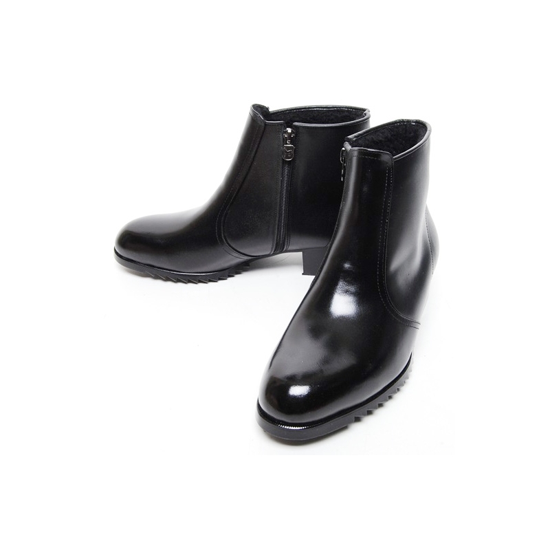 plain black boots mens