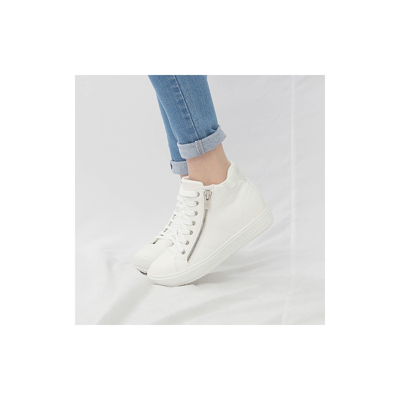 Details about   GOUPSKY Wedge Sneakers for Women High Top Hidden Heel Fashion Casual Shoes Side