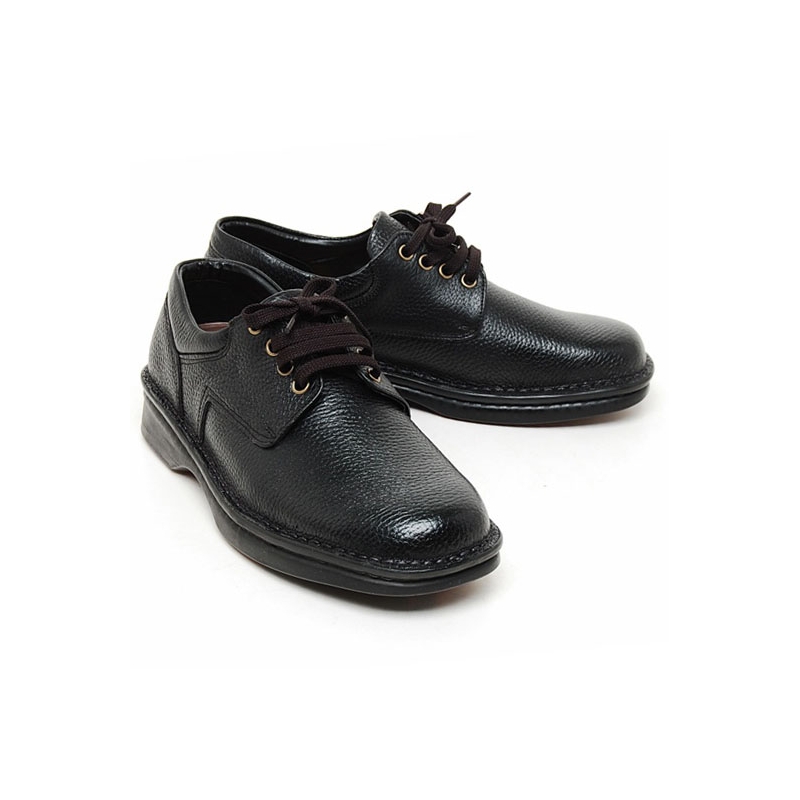 Mens real Cow leather Lace Up basic round Oxfords comfort Dress shoes ...