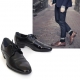 Mens lace up stitch straight tip celebrity wrinkle dress shoes