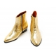 Mens glitter gold western zipper Ankle mid-calf boots made in KOREA US5.5-10.5