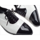 Mens Black & white Lace Up straight tips dress shoes made in KOREA US 6.5-10