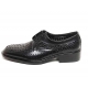 Mens black real Leather mesh punching dress shoes made in KOREA US 5.5 - 10