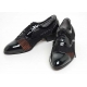 Mens black mesh Lace Up 1.77" heel Dress shoes made in KOREA US 5.5 - 10