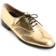 Mens oxford Lace Up dress shoes glitter gold made in KOREA US 5.5 - 10.5