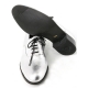 Mens oxford Lace Up dress shoes glitter silver made in KOREA US 5.5 - 10.5