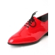 Mens oxford Lace Up dress shoes glitter red made in KOREA US 5.5 - 10.5