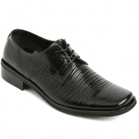Mens black genuine cow leather Lace Up wrinkle Oxfords Dress shoes made in KOREA US 6.5-10