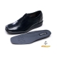 Mens black real Leather 2.16 inch UP Lace Up Oxford stitch dress shoes made in KOREA US 5.5 - 10
