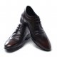 Mens wing tip real leather round toe increase height hidden insole lace up oxfords dress shoes