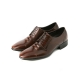 Mens real cow leather Lace Up stitch Oxfords 1.38" heel Dress shoes brown made in KOREA US 6.5 - 10.5