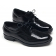 Mens wrinkle balck cow Leather punching oxfords Lace up dress Shoes made in KOREA