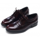 Mens wrinkle brown Leather punching oxfords Lace up dress Shoes made in KOREA