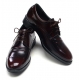 Mens wrinkle brown Leather punching oxfords Lace up dress Shoes made in KOREA