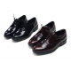 Mens wrinkle brown Leather punching oxfords Lace up dress Shoes made in KOREA