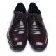 Mens straight tip cow leather Lace Up rubber sole Oxfords Dress shoes brown made in KOREA US 5.5 - 10.5