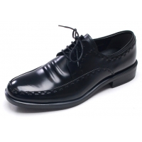 Mens chic stitch U Line cow leather Lace Up urethane sole Oxfords Dress shoes black made in KOREA US 5.5 - 10.5
