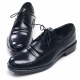 Mens chic stitch U Line cow leather Lace Up urethane sole Oxfords Dress shoes black made in KOREA US 5.5 - 10.5