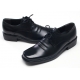 Mens square toe cow leather Lace Up urethane sole Oxfords Dress shoes black US 5.5 - 10.5