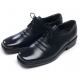 Mens square toe wrinkles cow leather Lace Up urethane sole Oxfords Dress shoes black US 5.5 - 10.5