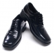 Mens square toe U line stitch punching cow leather urethane sole lace up Dress shoes black US 5.5 - 10.5