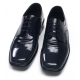 Mens square toe U line stitch punching cow leather urethane sole lace up Dress shoes black US 5.5 - 10.5