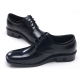 Mens square toe line stitch cow leather urethane sole lace up Dress shoes black US 5.5 - 10.5