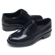 Mens round toe U line stitch cow leather urethane sole lace up Dress shoes black US 5.5 - 10.5