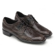  Mens straight tip stitch wrinkles brown cow leather urethane sole lace up Dress shoes US 6.5 - 10