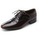 Mens punching brown cow leather wrinkles urethane sole lace up Dress shoes US 5.5 - 10.5