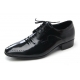 Mens punching black cow leather wrinkles urethane sole lace up Dress shoes US 5.5 - 10.5