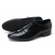 Mens punching black cow leather wrinkles urethane sole lace up Dress shoes US 5.5 - 10.5