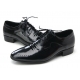 Mens punching black cow leather wrinkles urethane sole lace up Dress shoes US 5.5 - 10.5