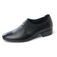 Mens pointed toe wrinkles side stitch stud black cow leather urethane sole loafers dress shoes US 5.5 - 10