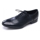 Mens wingtips punching Black cow leather urethane sole lace up Dress shoes US 6.5 - 10.5