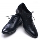 Mens wingtips punching Black cow leather urethane sole lace up Dress shoes US 6.5 - 10.5