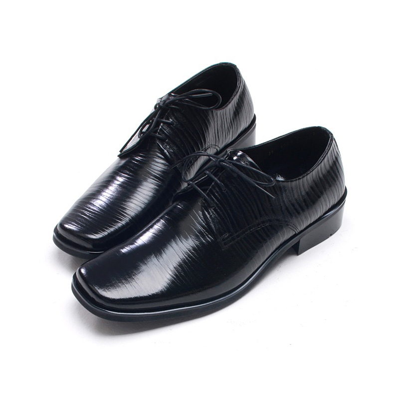 Mens pointed square toe wrinkles Dress shoes