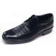 Mens two tone stitch punching black cow leather wrinkles urethane sole lace up Dress shoes US 5.5 - 10.5