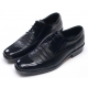 Mens two tone stitch punching black cow leather wrinkles urethane sole lace up Dress shoes US 5.5 - 10.5