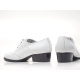 Mens white real cow Leather  1.57 inch heels Lace up oxfords dress shoes made in KOREA US 6.5-10
