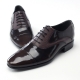 Mens two tone straight tip pointed toe brown cow leather urethane sole lace up Dress shoes US 6.5 - 10.5