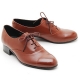 Mens real cow leather Lace Up Oxfords Dress shoes brown made in KOREA US 5.5 - 10.5